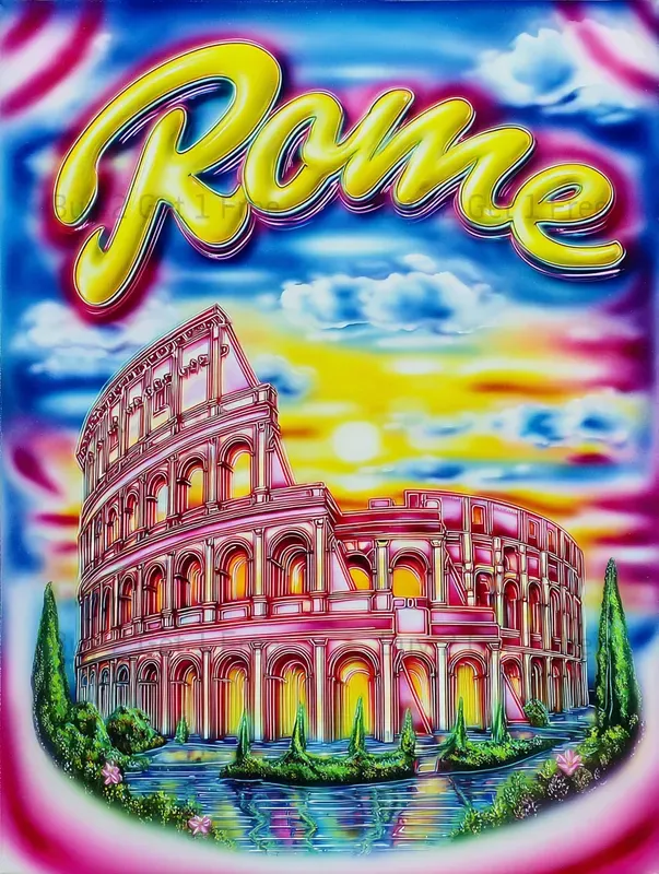 Neon Glow Travel Posters Collection