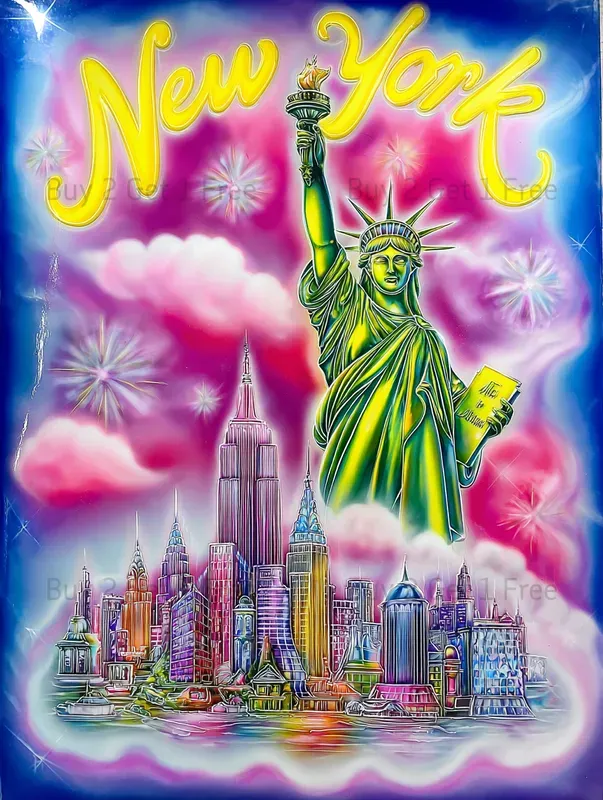 Neon Glow Travel Posters Collection