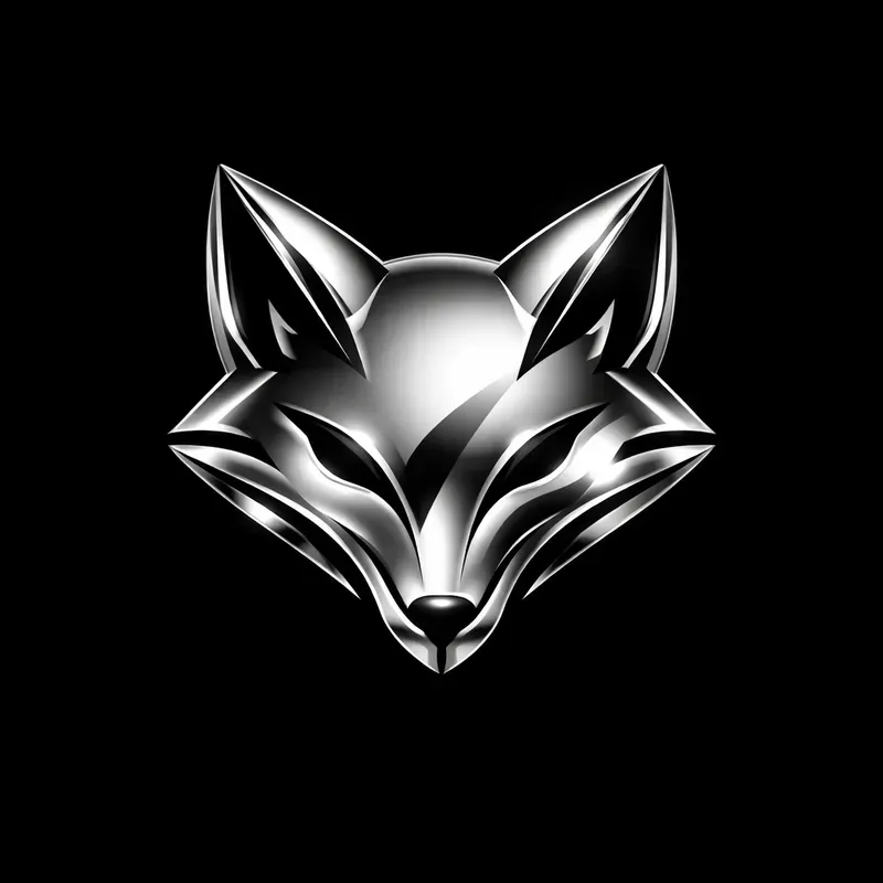 Silver Chrome Metallic Icon Logos