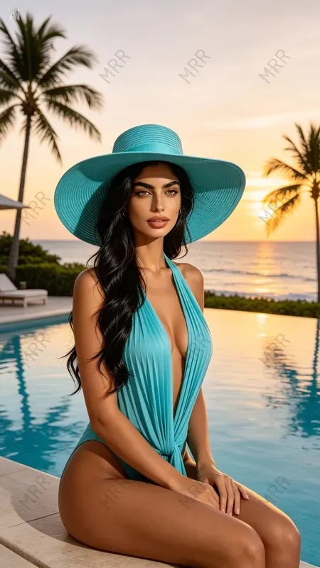 Luxury Editorial Sun Hat Portraits