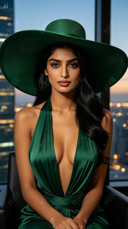 Luxury Editorial Sun Hat Portraits