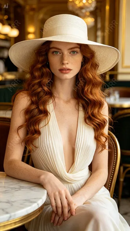 Luxury Editorial Sun Hat Portraits