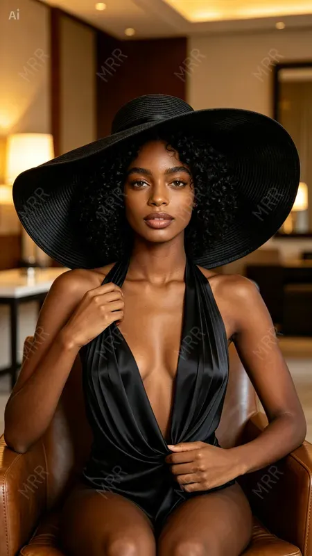 Luxury Editorial Sun Hat Portraits