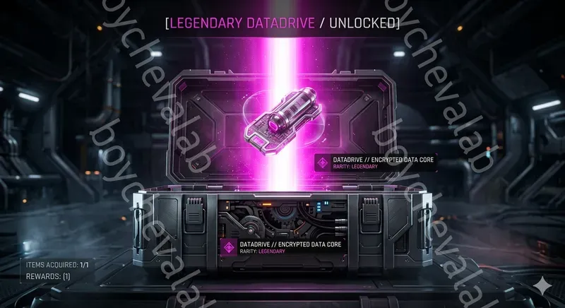 Minimal Cyberpunk Scifi Loot Box Huds