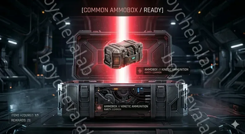 Minimal Cyberpunk Scifi Loot Box Huds