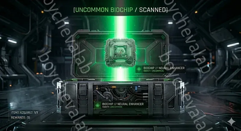 Minimal Cyberpunk Scifi Loot Box Huds
