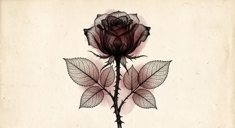 Xray Botanical Ink Art