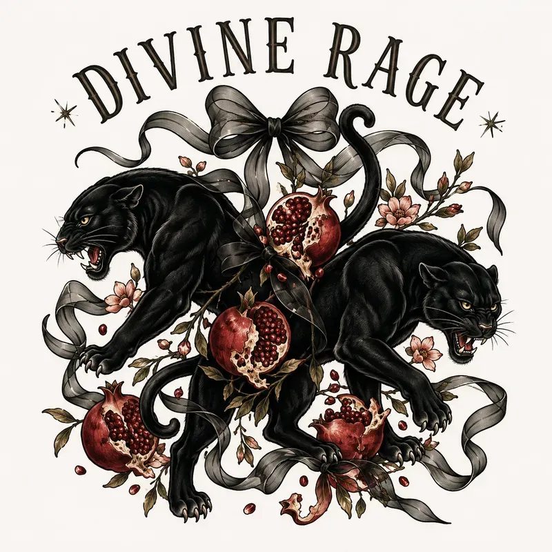 Dark Coquette Tattoo Flash Art
