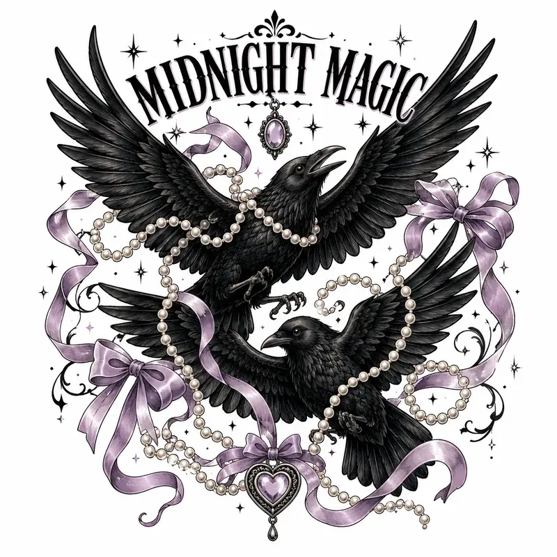 Dark Coquette Tattoo Flash Art