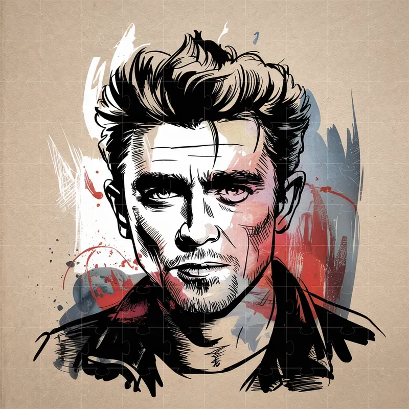 Expressive Handdrawn Portrait Posters