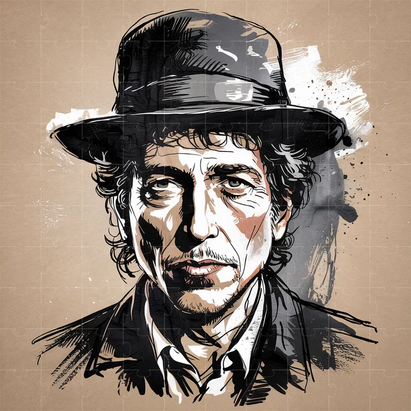 Expressive Handdrawn Portrait Posters