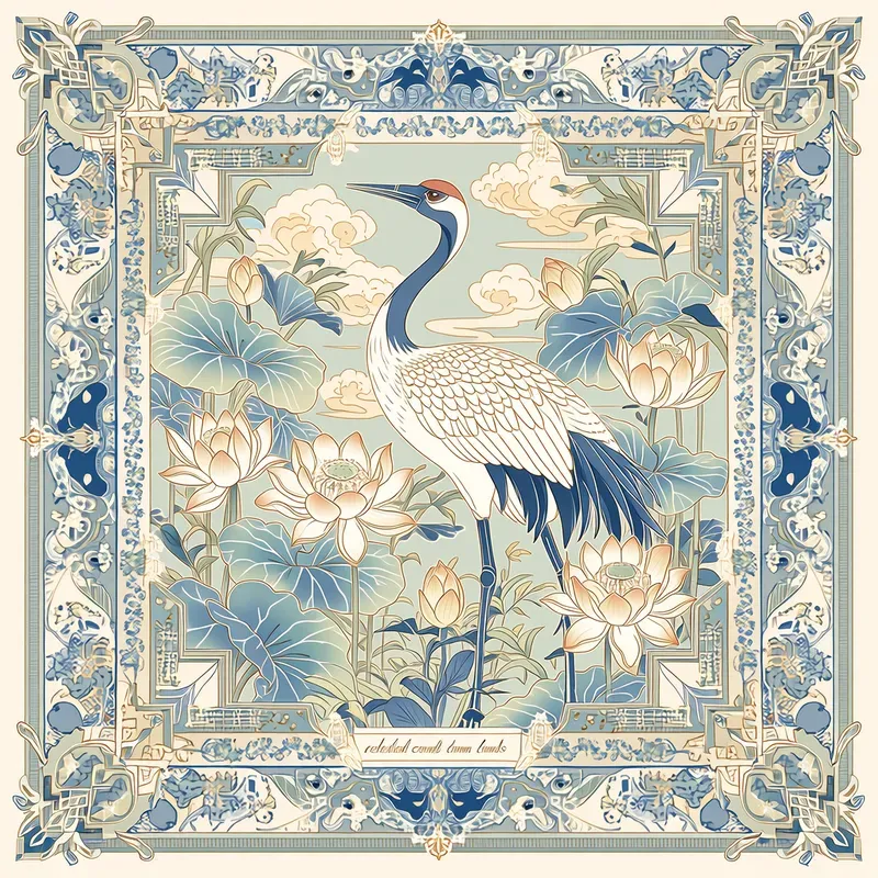 Luxury Heritage Scarf Illustrations