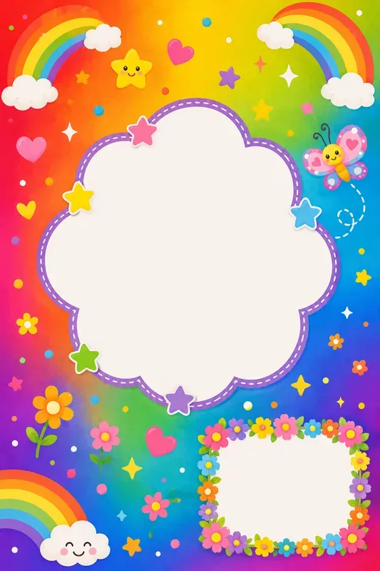 Childrens Book Back Covers Colorful