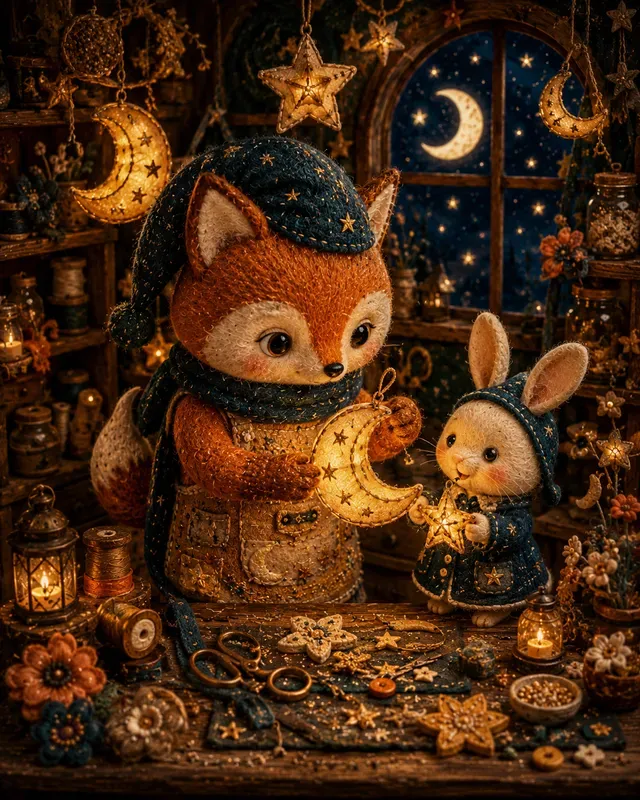 Whimsical Handmade Storybook Animal Chars