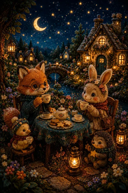 Whimsical Handmade Storybook Animal Chars