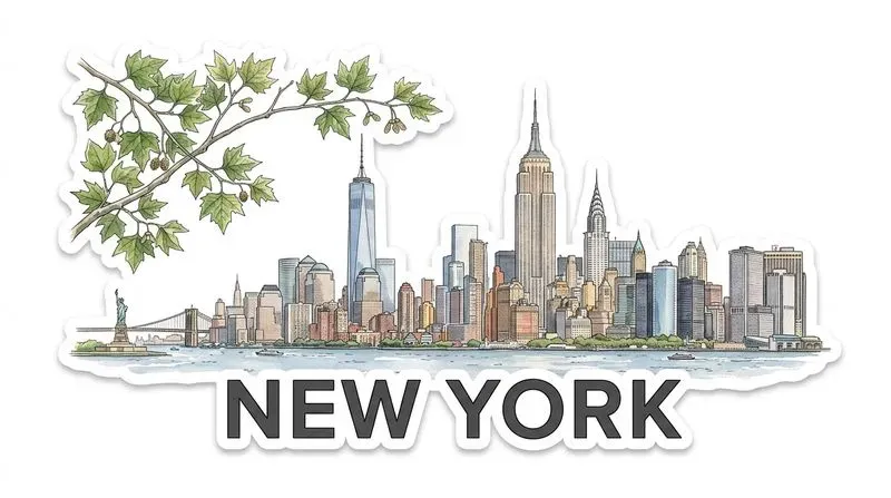 City Skyline Stickers