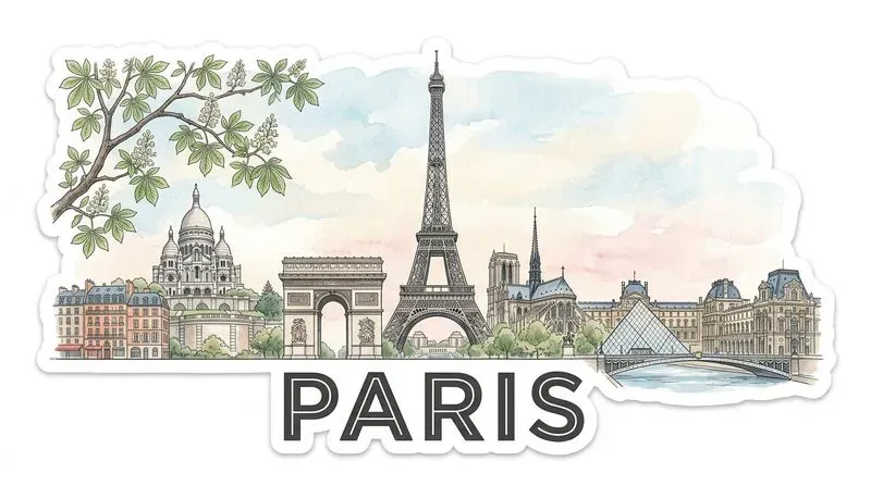 City Skyline Stickers