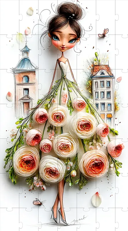 Romantic Bridal Floral Illustrations