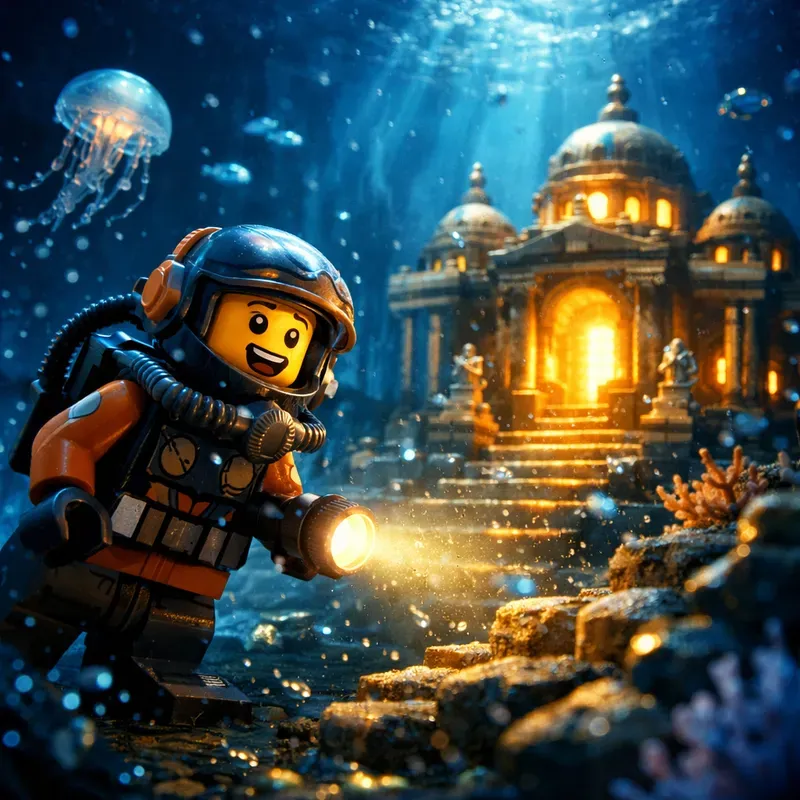 Cinematic Miniature Adventure Scenes