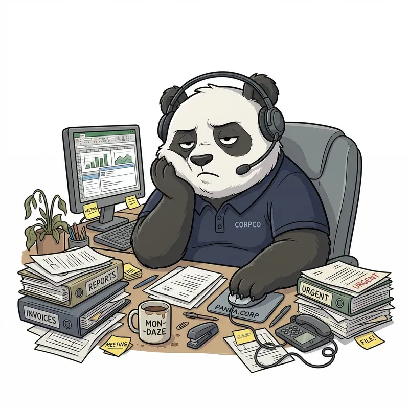 Funny Animal Office Workers