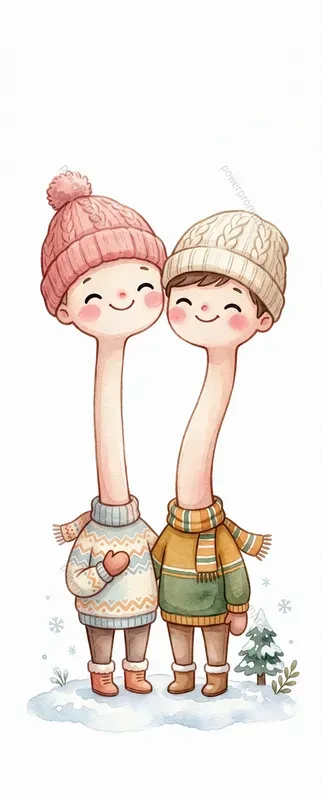 Chibi Long Neck Watercolors