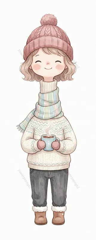 Chibi Long Neck Watercolors