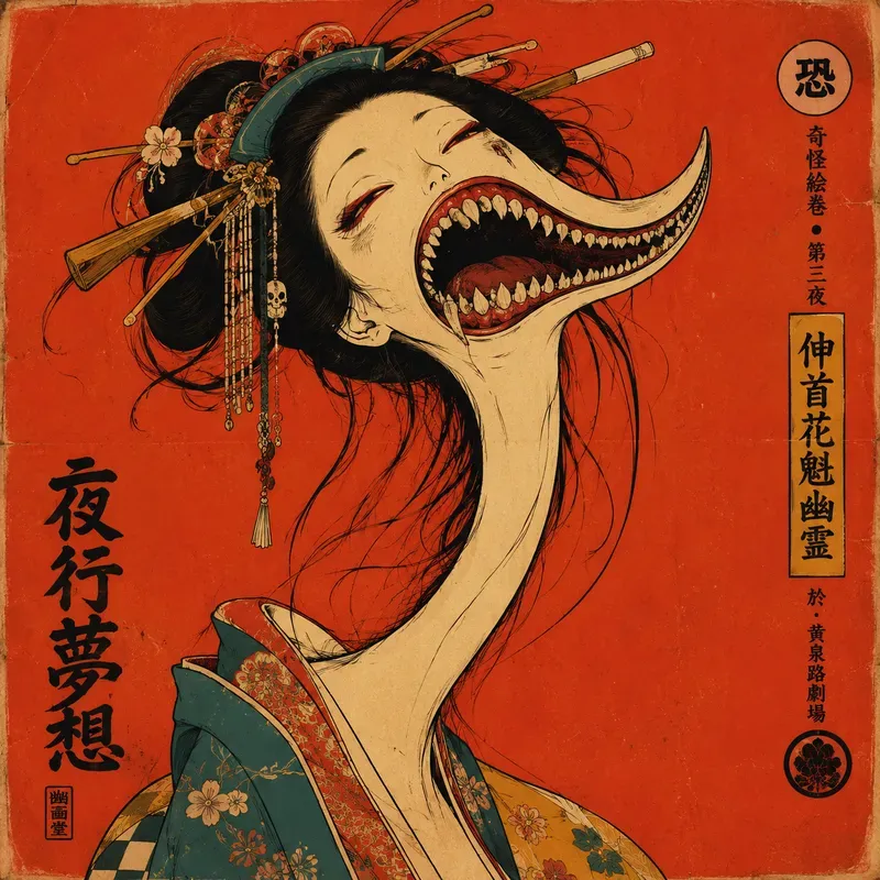 Surreal Yokai Vintage Posters