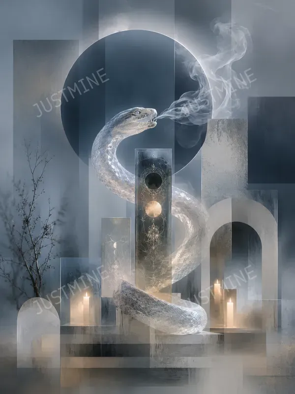 Mystical Moon Altar Decor Wall Art