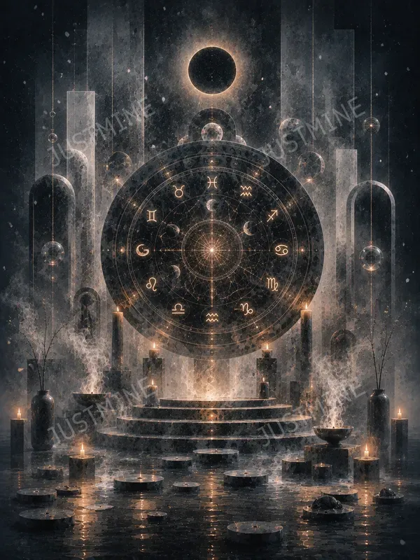 Mystical Moon Altar Decor Wall Art