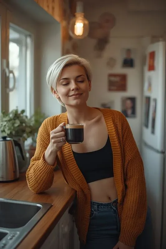 Realistic Kitchen Morning Coffee Photos