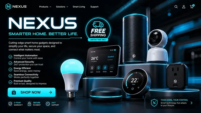 Modern Ecommerce Web Landing Page UIs