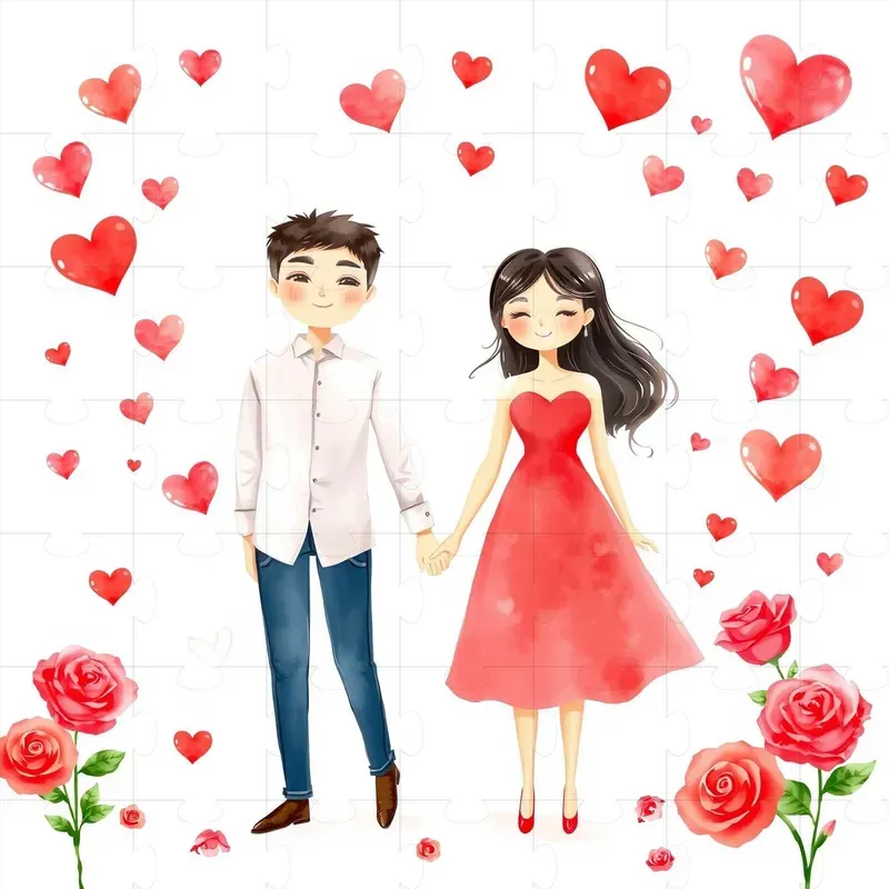 Valentines Day Couples Holding Hands