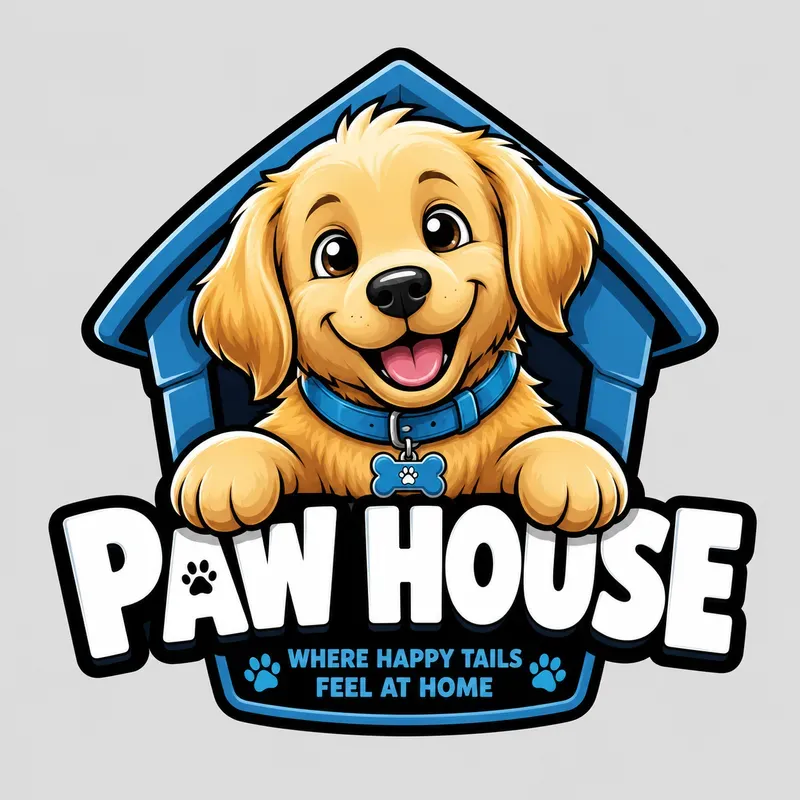 Cute Cartoon Dog Mascot Logo Bundles