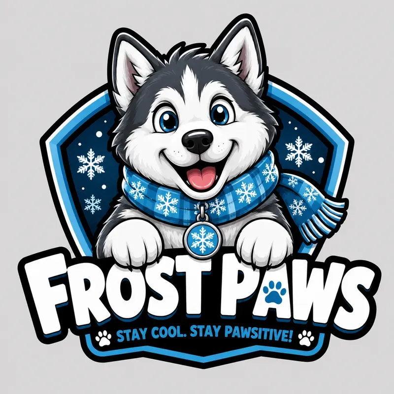 Cute Cartoon Dog Mascot Logo Bundles