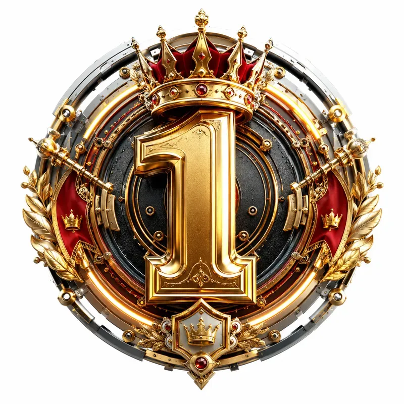 Royal Crown Number Emblems