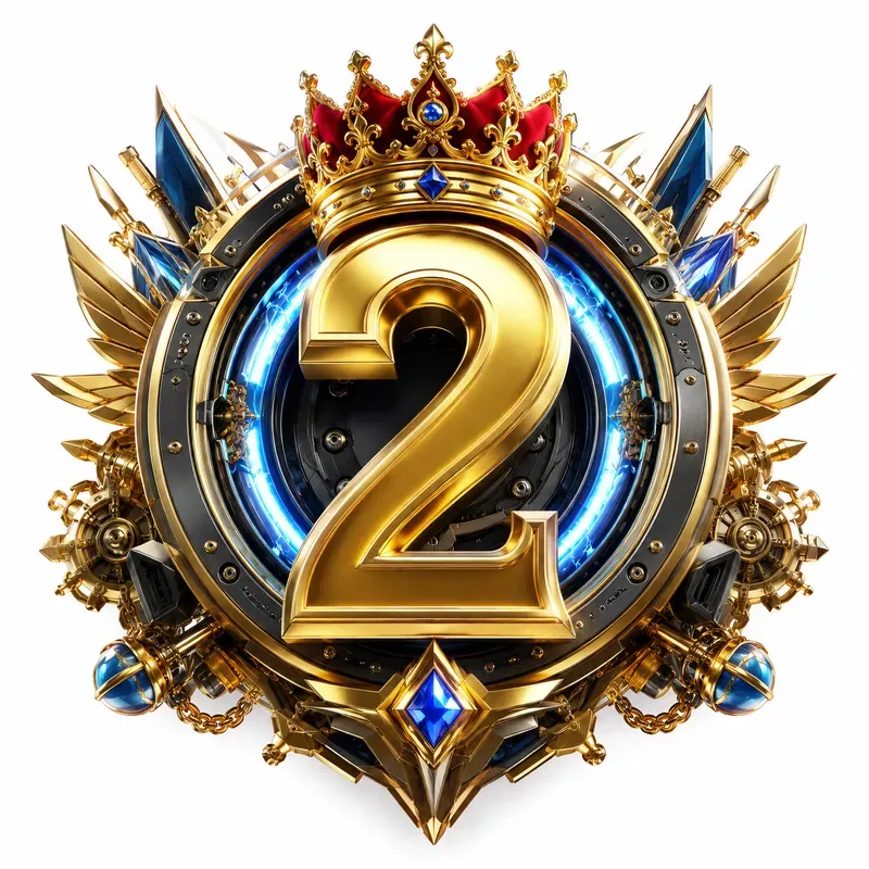 Royal Crown Number Emblems