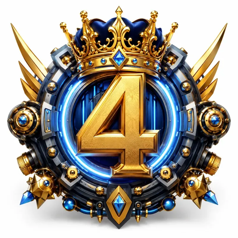 Royal Crown Number Emblems