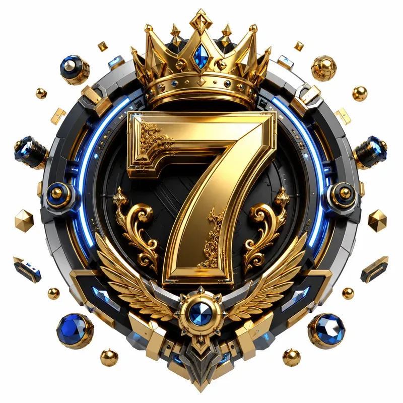 Royal Crown Number Emblems
