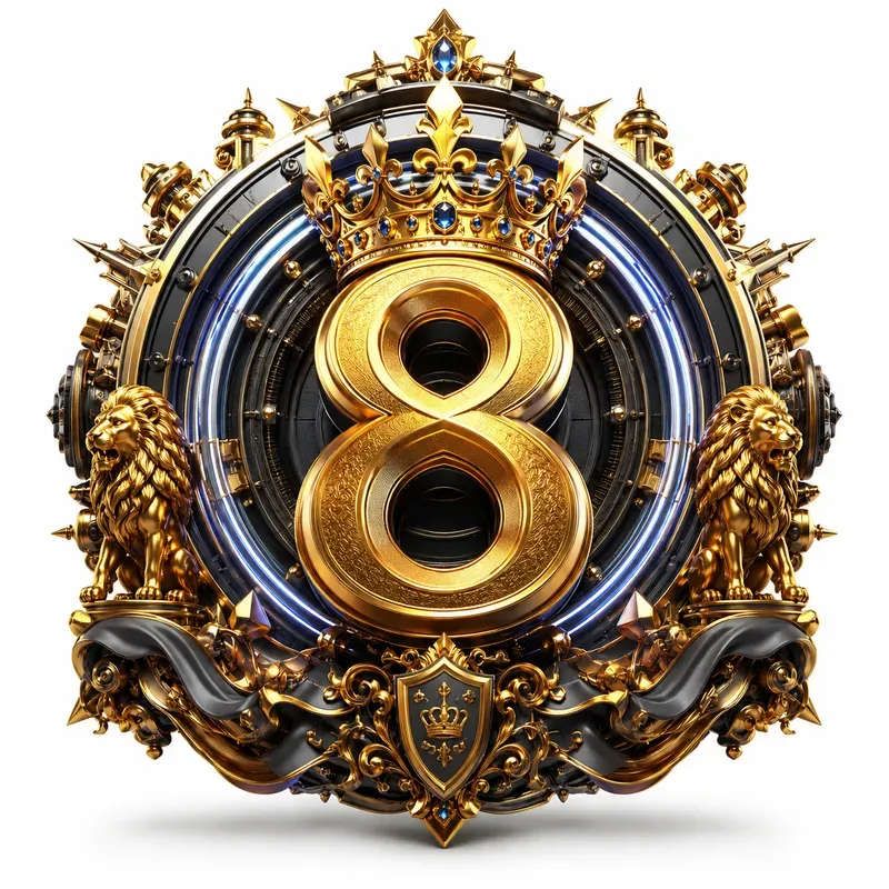 Royal Crown Number Emblems