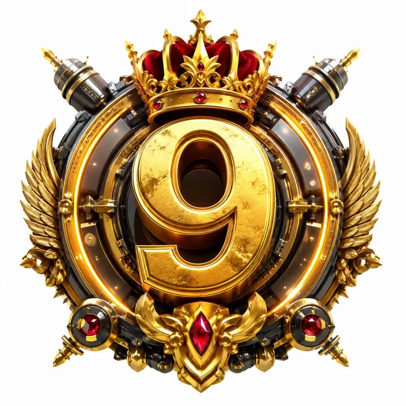 Royal Crown Number Emblems