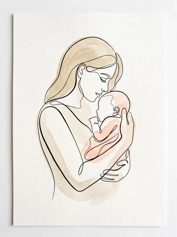 Minimalist Continuous Line Art