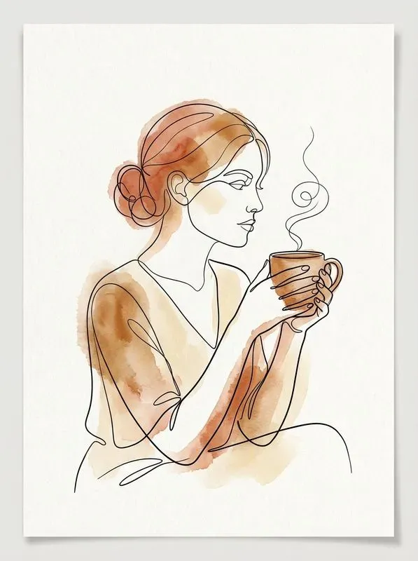 Minimalist Continuous Line Art