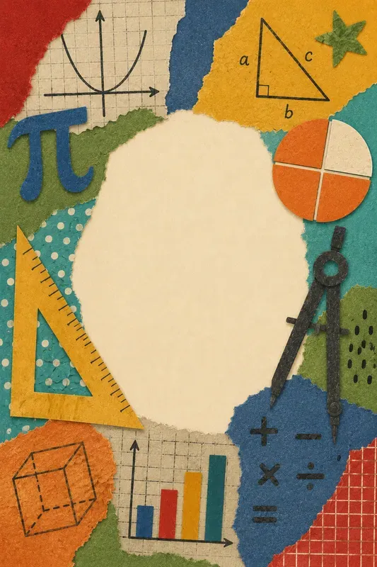 School Subject Educational Collages