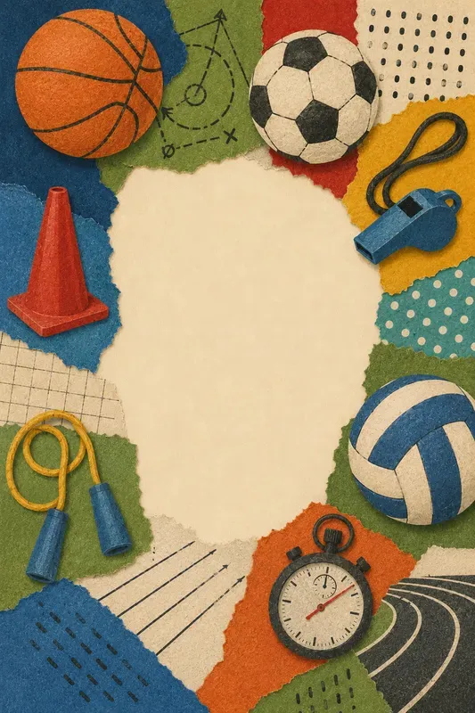 School Subject Educational Collages