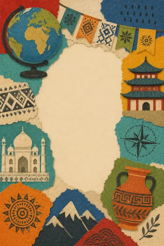 School Subject Educational Collages
