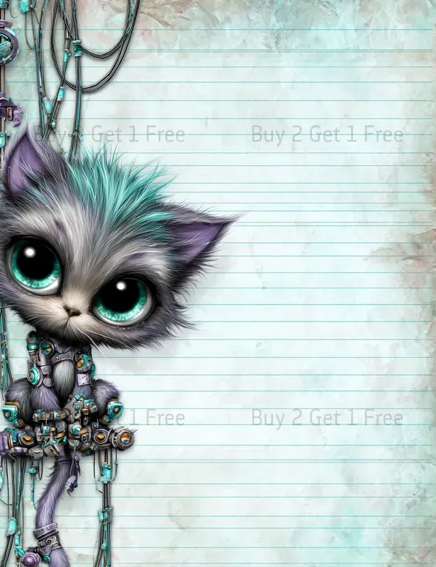 Alice In Cyberpunk World Plain Papers