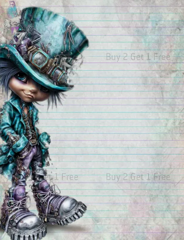 Alice In Cyberpunk World Plain Papers