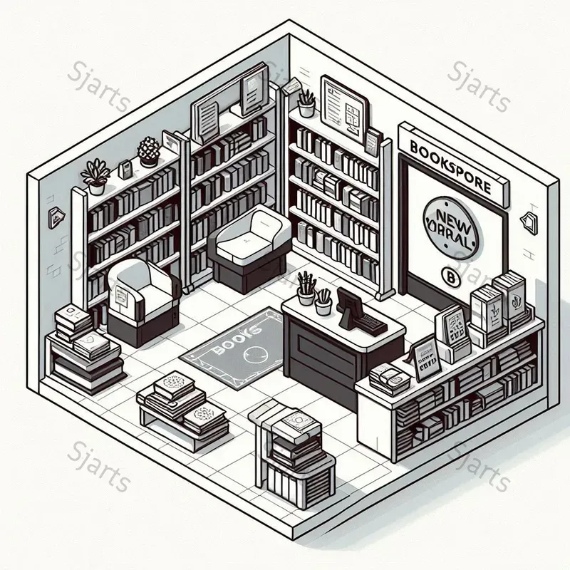 3D Vector Isometric Storefront Colorings