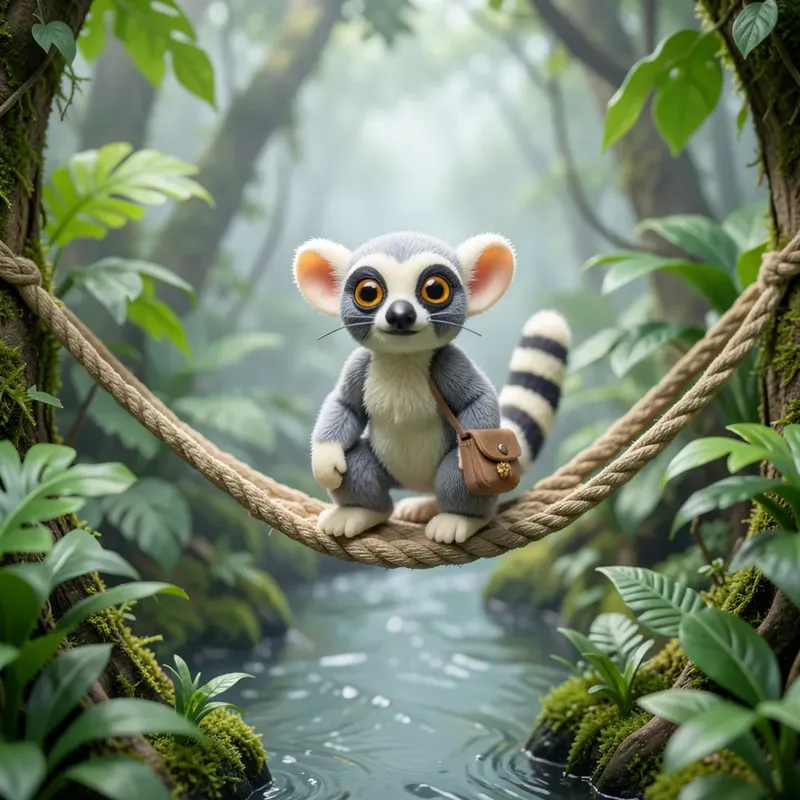Macro Toy Jungle Scenes
