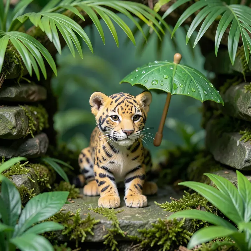 Macro Toy Jungle Scenes